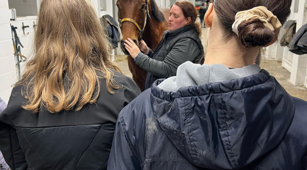 Students receive instruction in Equine Studies at WVU