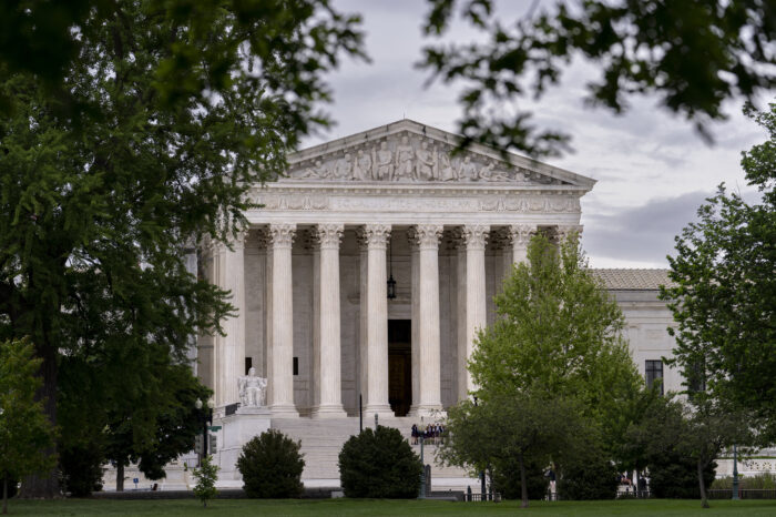 The U.S. Supreme Court is seen on Capitol Hill in Washington, Tuesday, May 2, 2023.