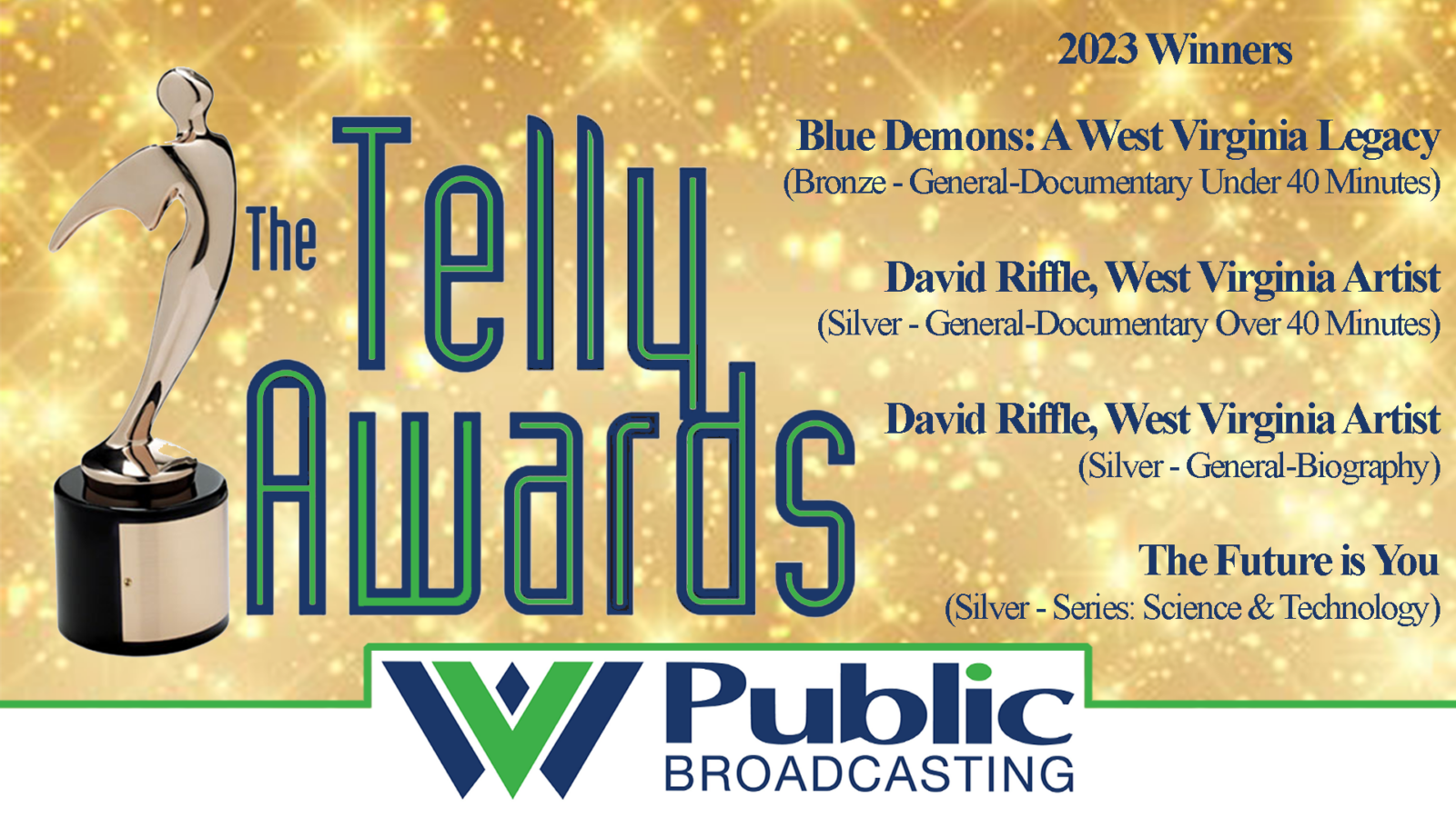 WVPB Announces Four 2023 TELLY Award Winners West Virginia Public