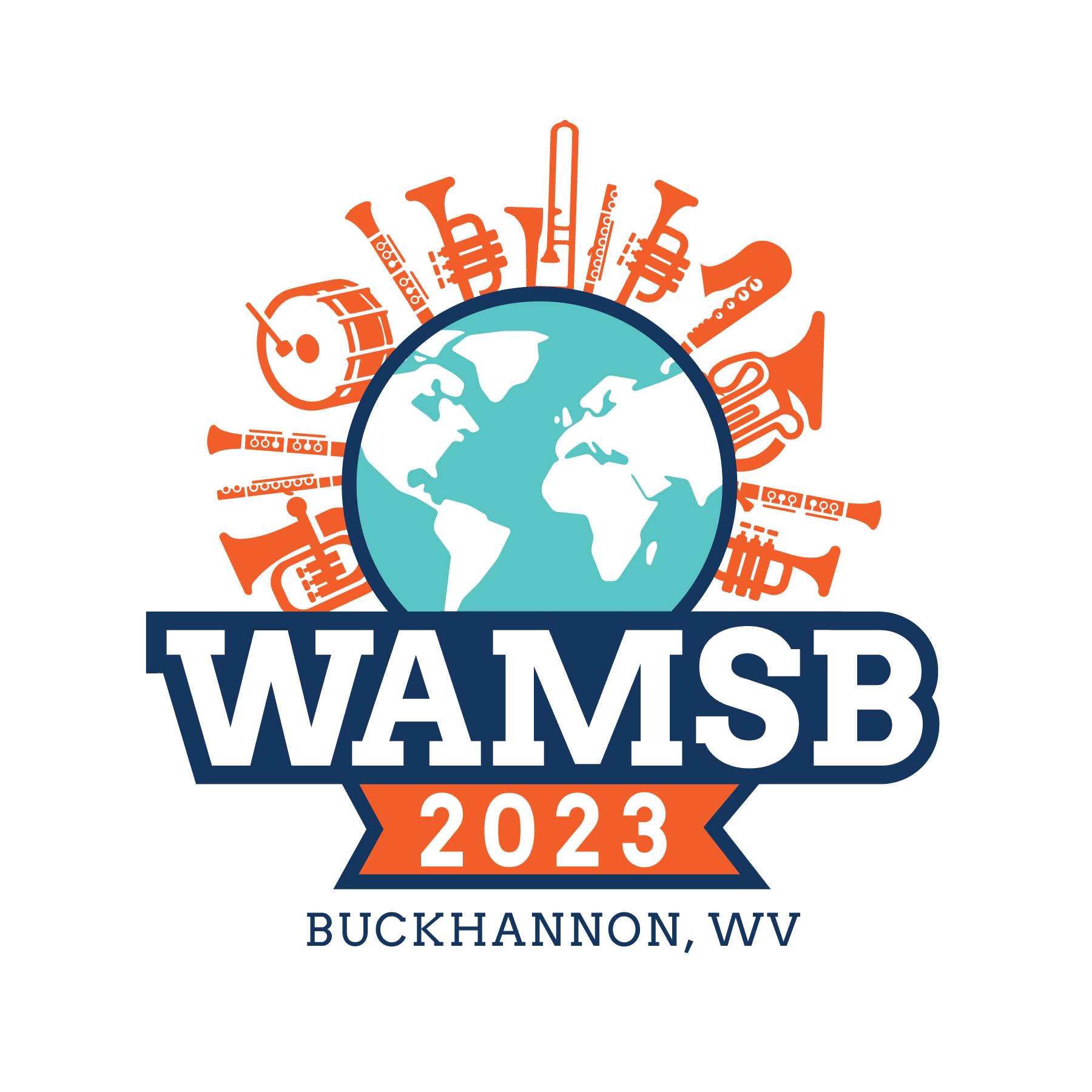 The World Association of Marching Show Bands 2023 championship in Buckhannon, WV logo