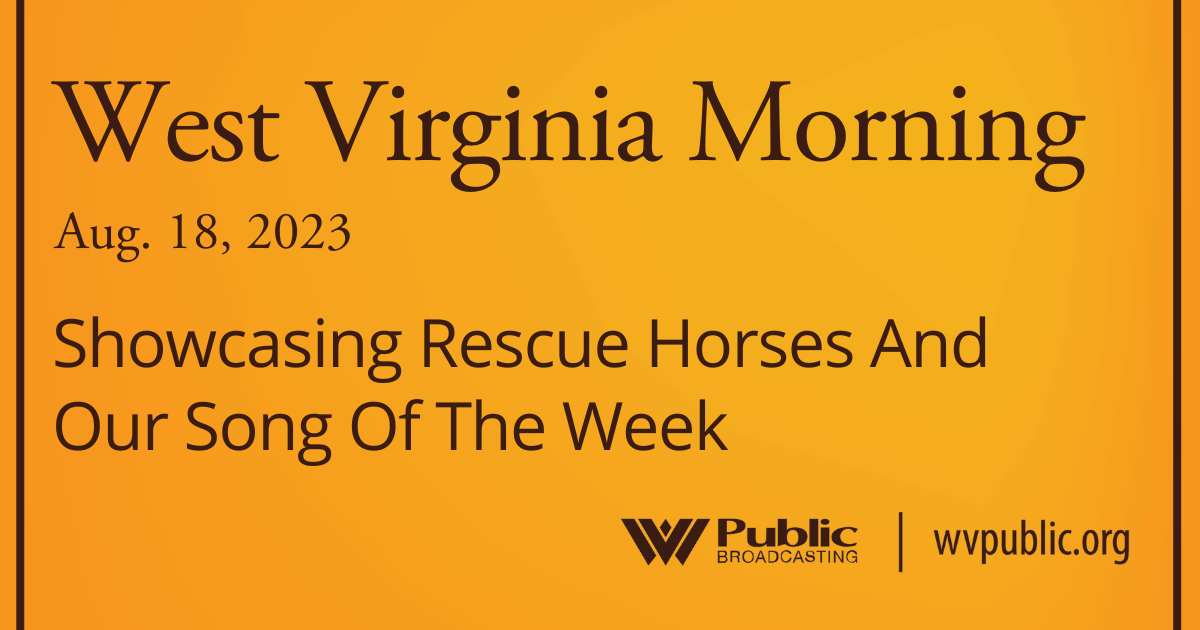 Showcasing Rescue Horses And Our Song Of The Week This West Virginia Morning
