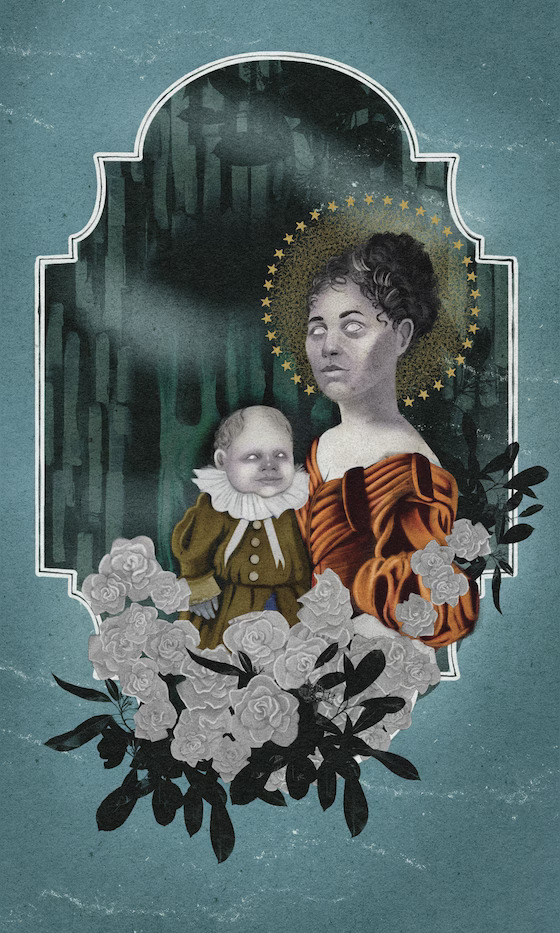 A tarot card featuring a woman and child.