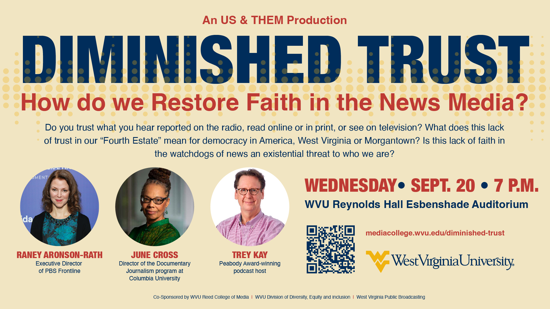 WVPB’s Us & Them Podcast To Host Taping At West Virginia University
