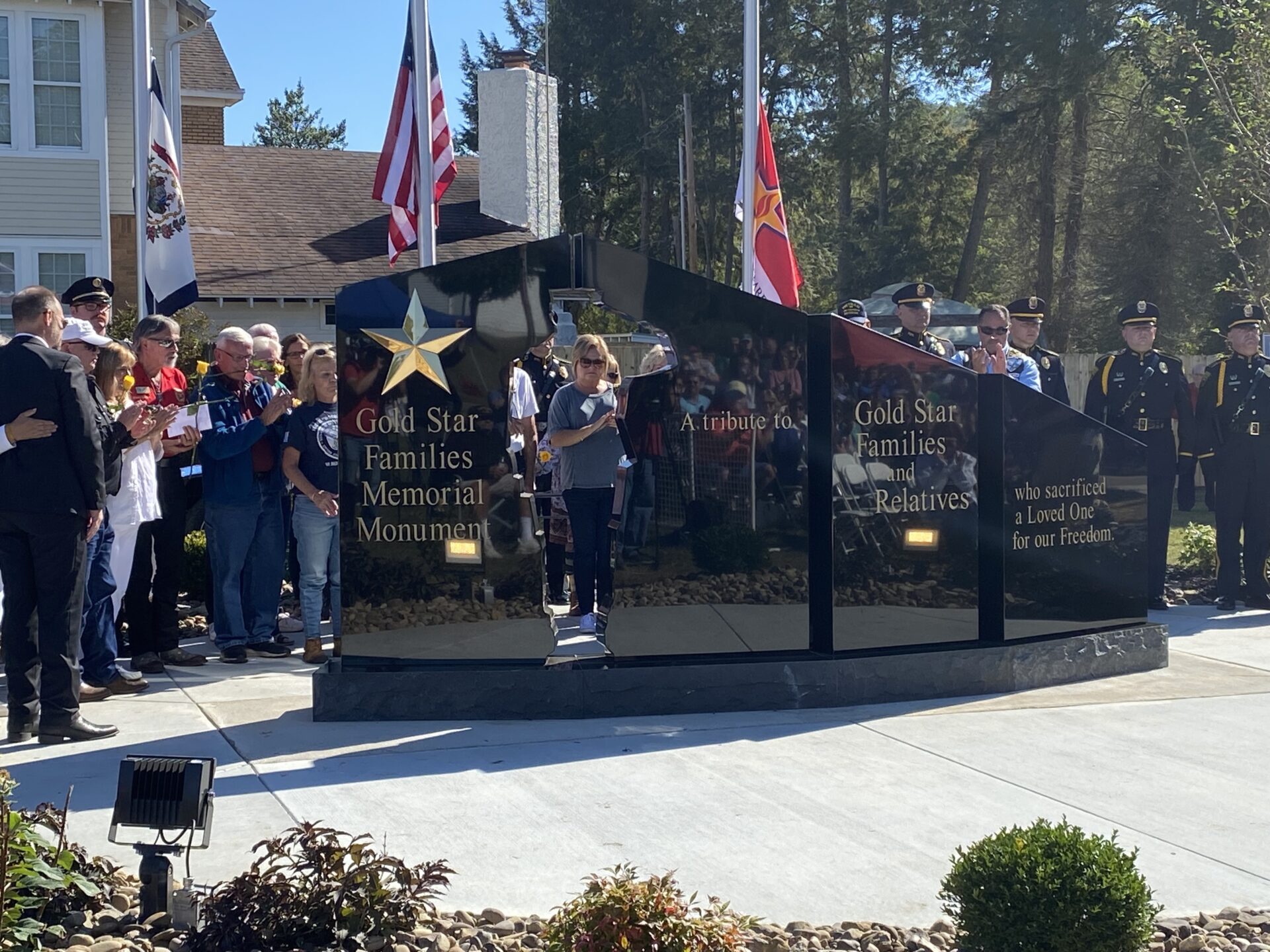 Gold Star Families Monument Unveiled In Huntington On Woody Williams’ 100th Birthday