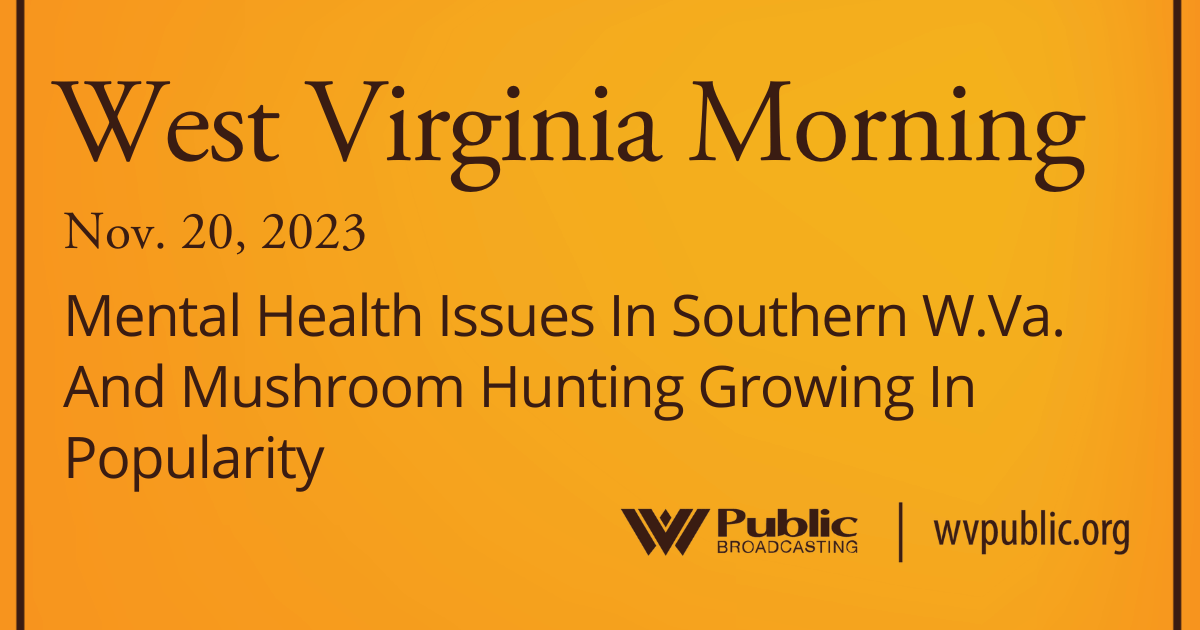 Mental Health Issues In Southern W.Va. And Mushroom Hunting Growing In Popularity, This West Virginia Morning