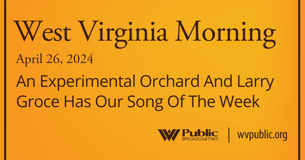 An Experimental Orchard And Larry Groce Has Our Song Of The Week, This West Virginia Morning