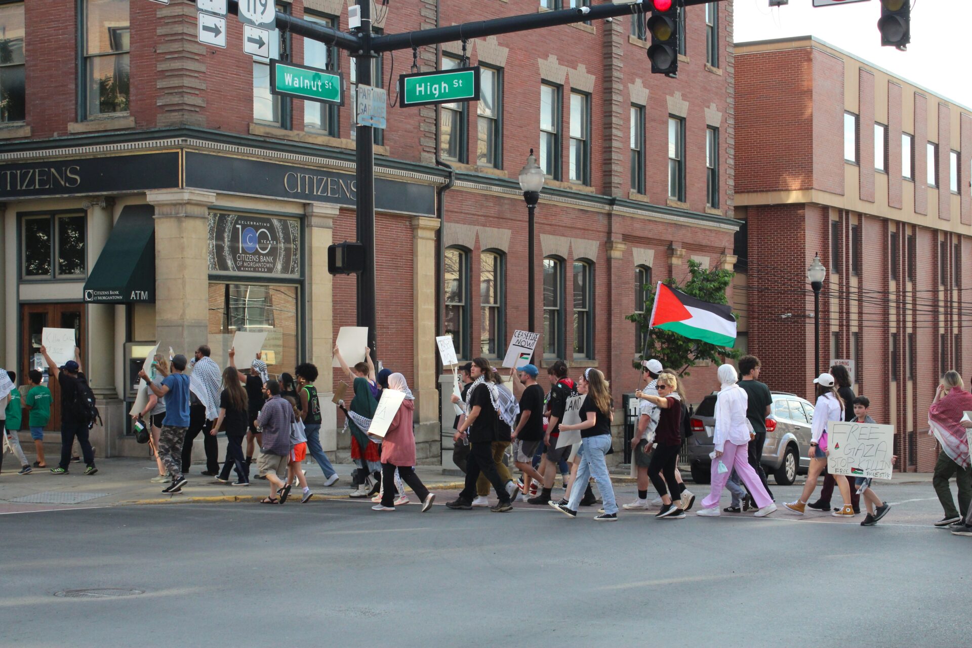 WVU Students, Community Members March In Support Of Palestine