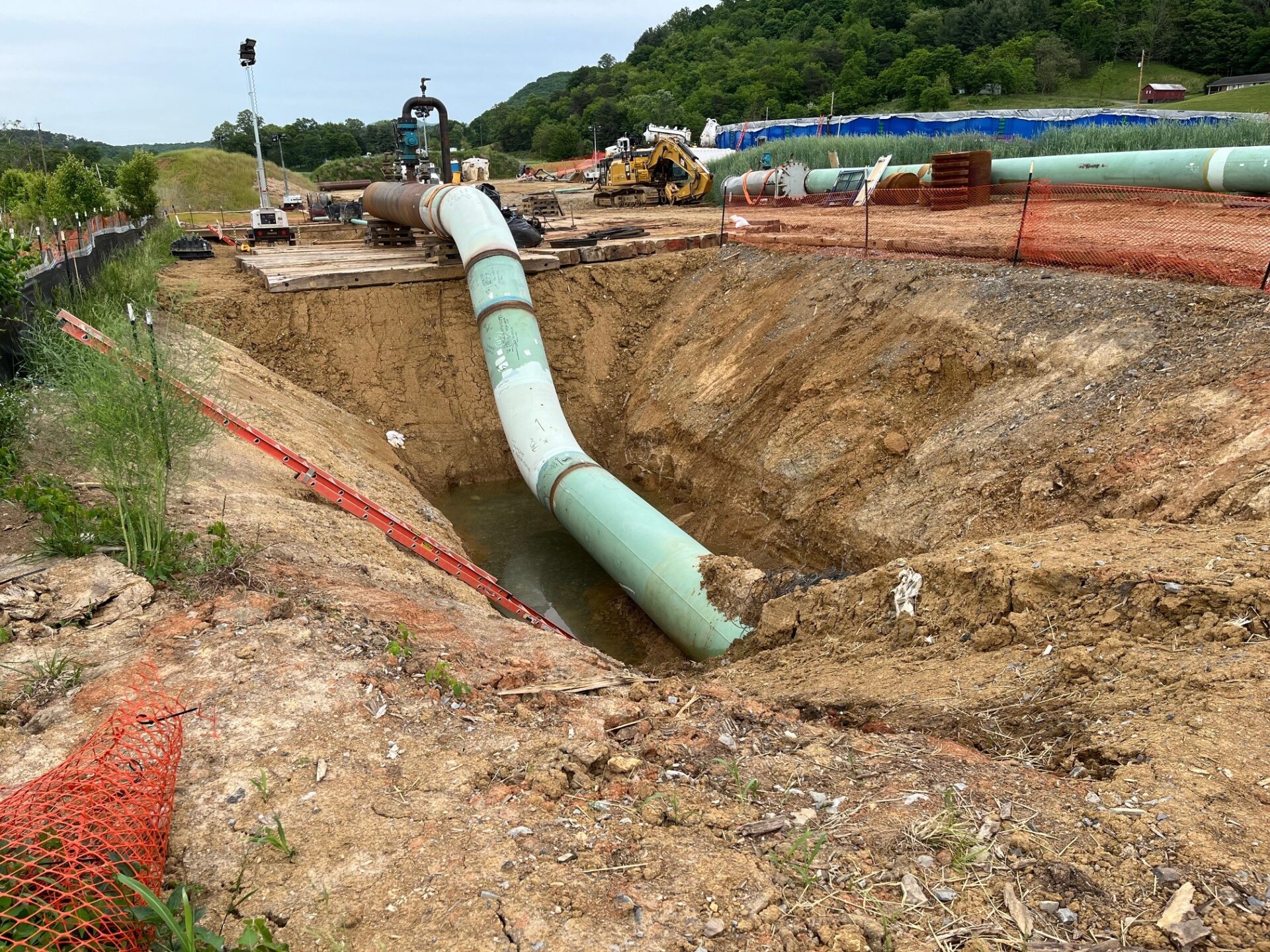 A Week After Mountain Valley Pipeline Burst, Builder Says Testing Works