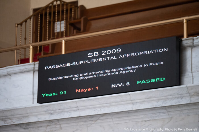House bill screen reading SB 2009