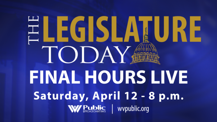 A blue background with the words, "The Legislature Today: FINAL HOURS LIVE"