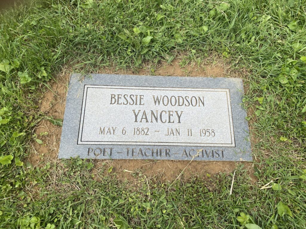 flat, in-the-ground grave marker