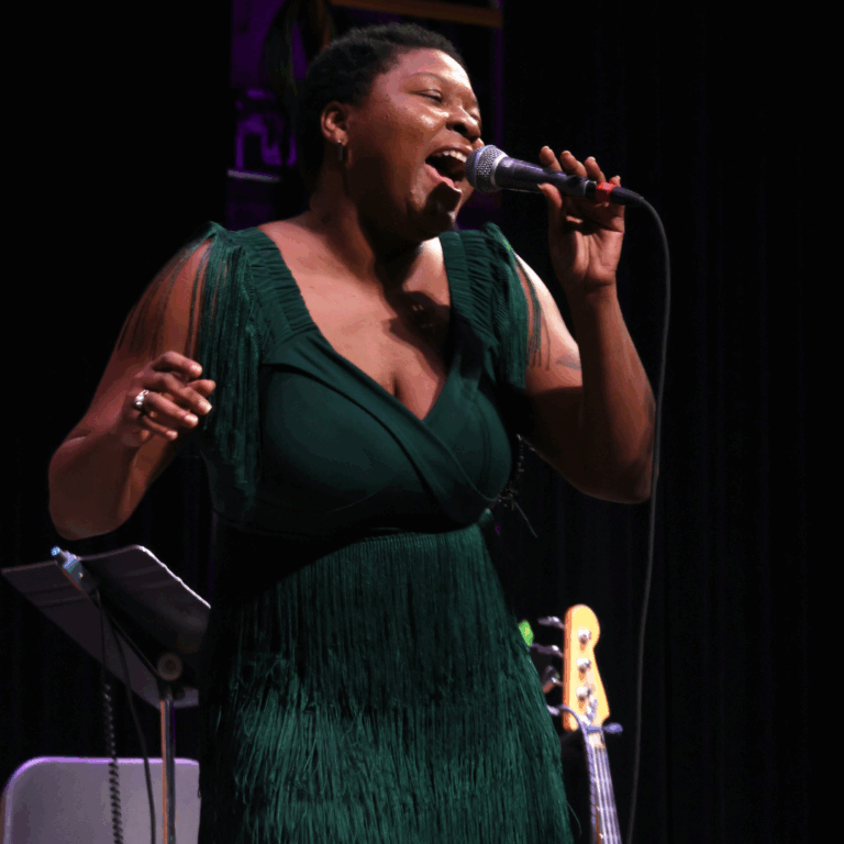 woman singing
