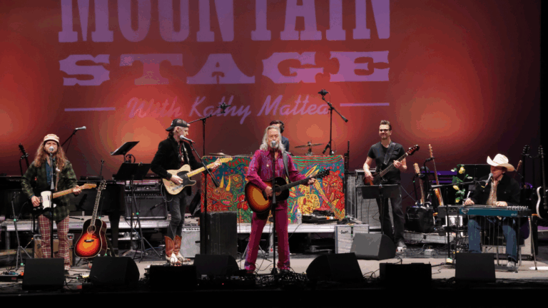 Band on stage playing music