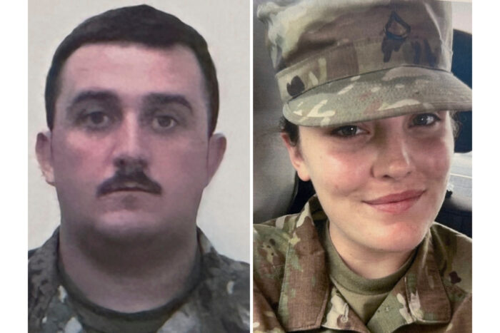 portraits of two soldiers in fatigues