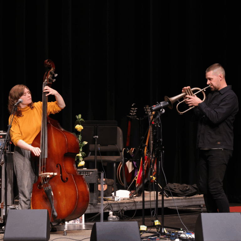 musicians on stage