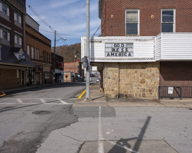Outside a building in downtown Williamson.