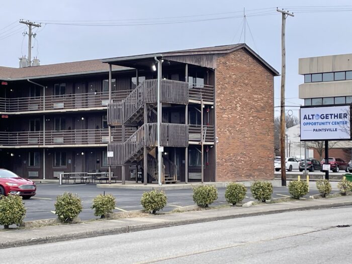 Exterior photo of old motel